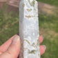 Moss Agate Crystal Tower