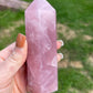 Dark Rose Quartz Crystal Tower