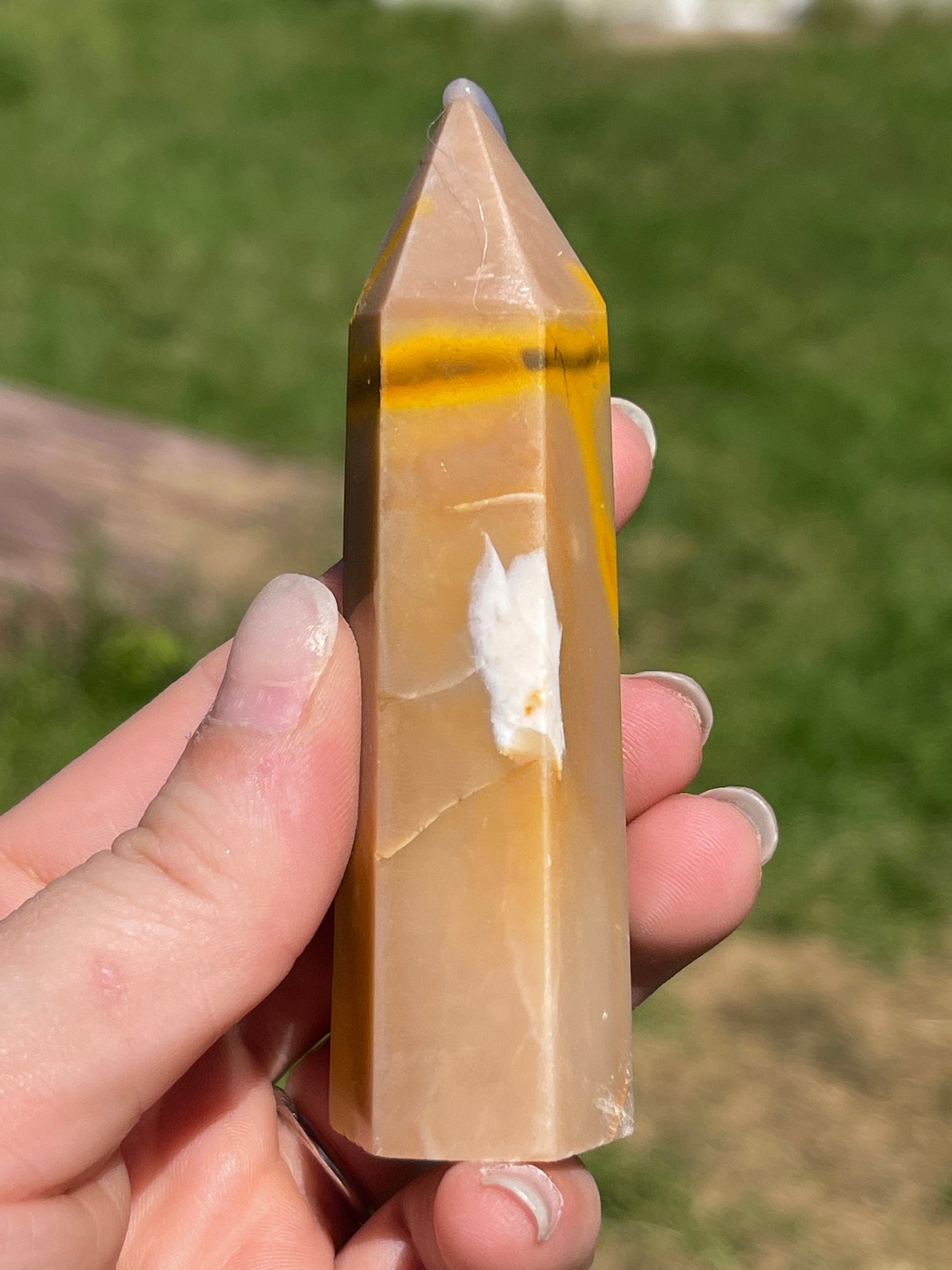 Mookaite Jasper Crystal Tower: Australian Carved Stone