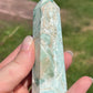 Blue Aragonite Crystal Tower C | Crystal Gift | Meditation Stone