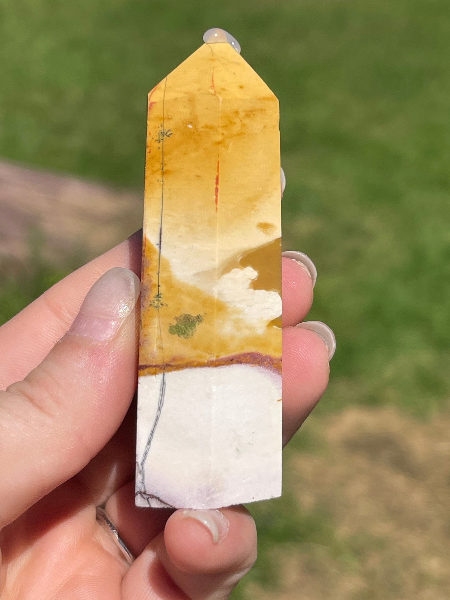 Mookaite Jasper Crystal Tower: Australian Healing Stone