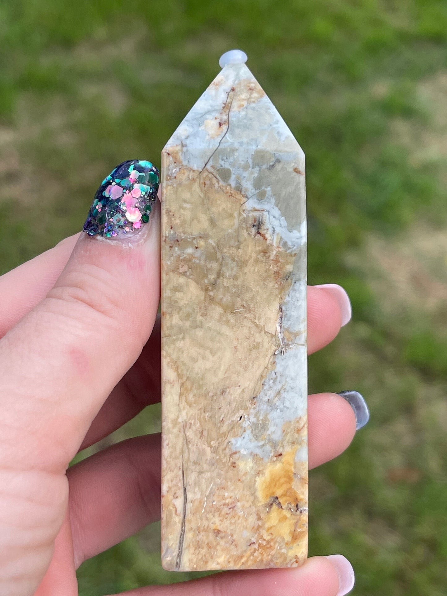 Ibis Brecciated Jasper Tower B | Crystal Carving | Meditation Crystal