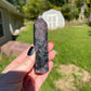 Astrophyllite Garnet Crystal Tower: Firework Stone Carving
