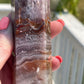 Amethyst Agate Crystal Tower: Meditation Stone Carving (13.6oz)