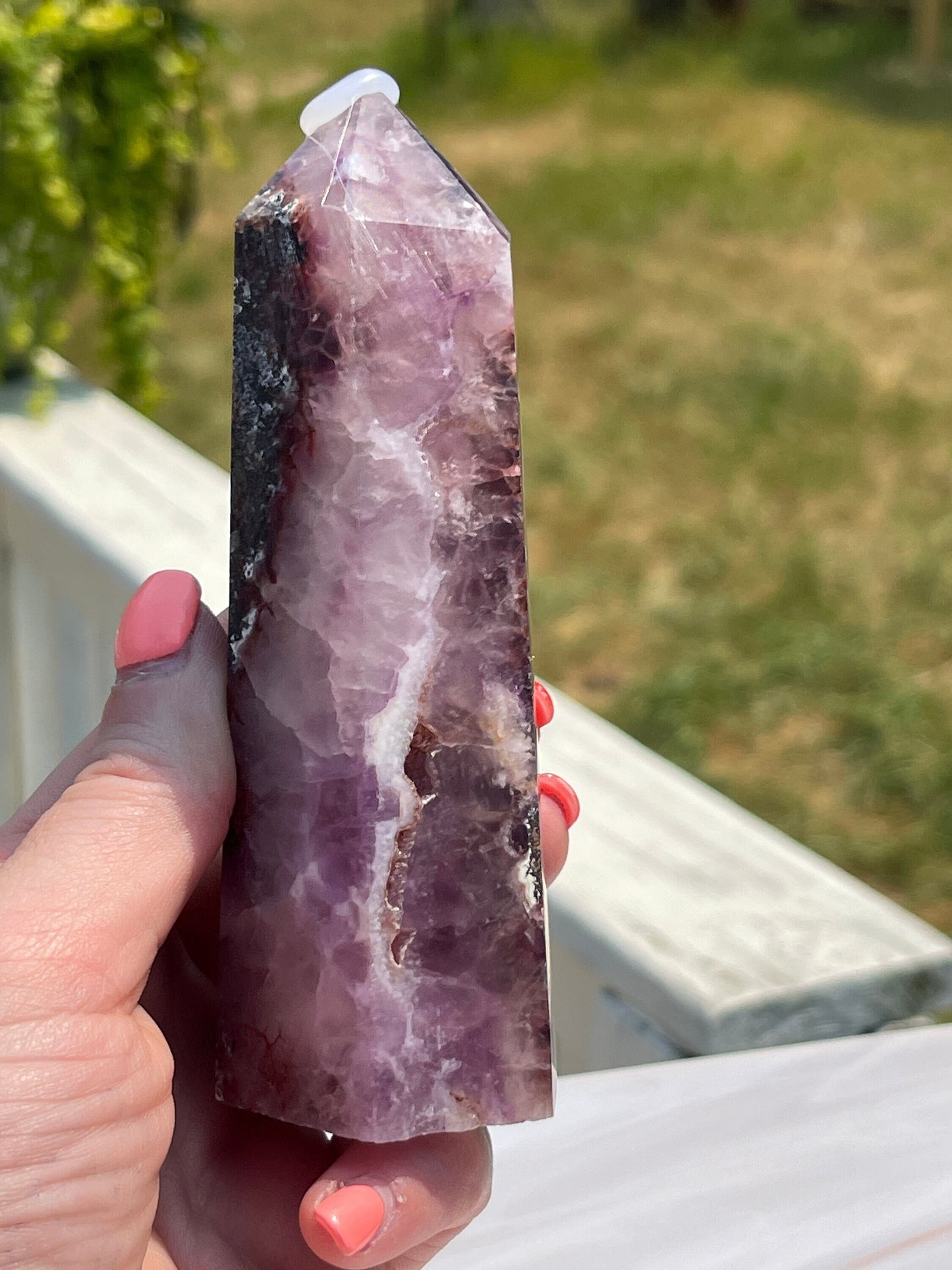Purple Sphalerite Tower