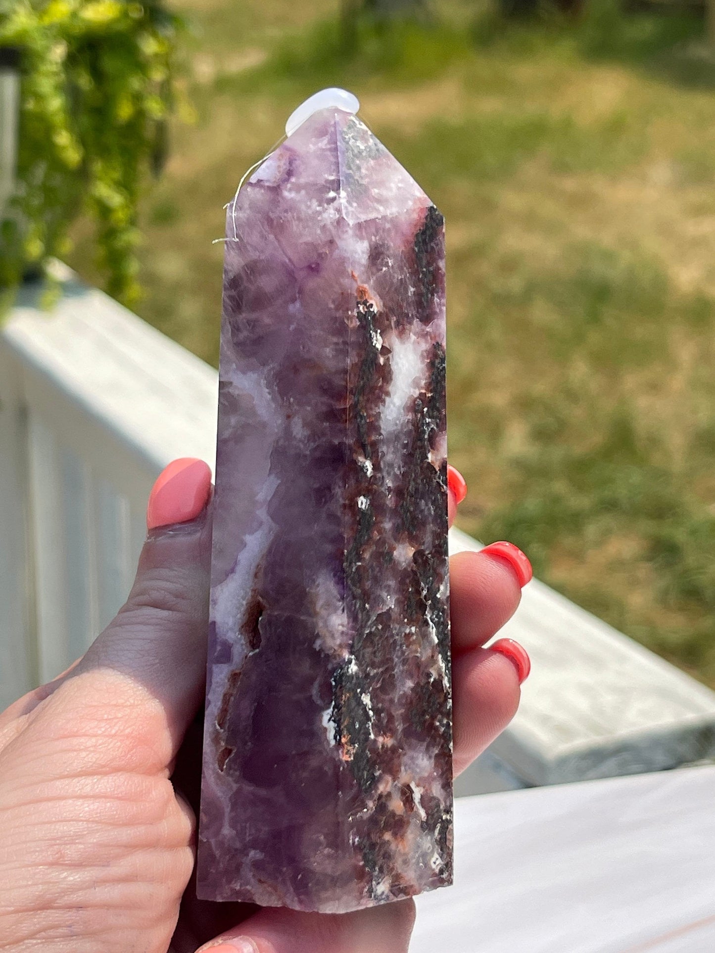 Purple Sphalerite Tower