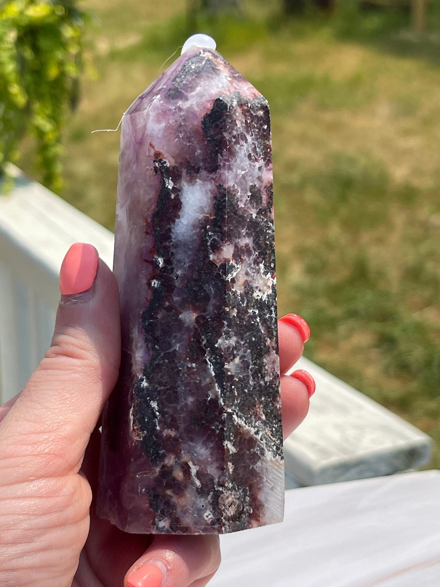 Purple Sphalerite Tower