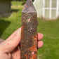 Money Agate Crystal Tower: Indonesian Bloodstone Healing