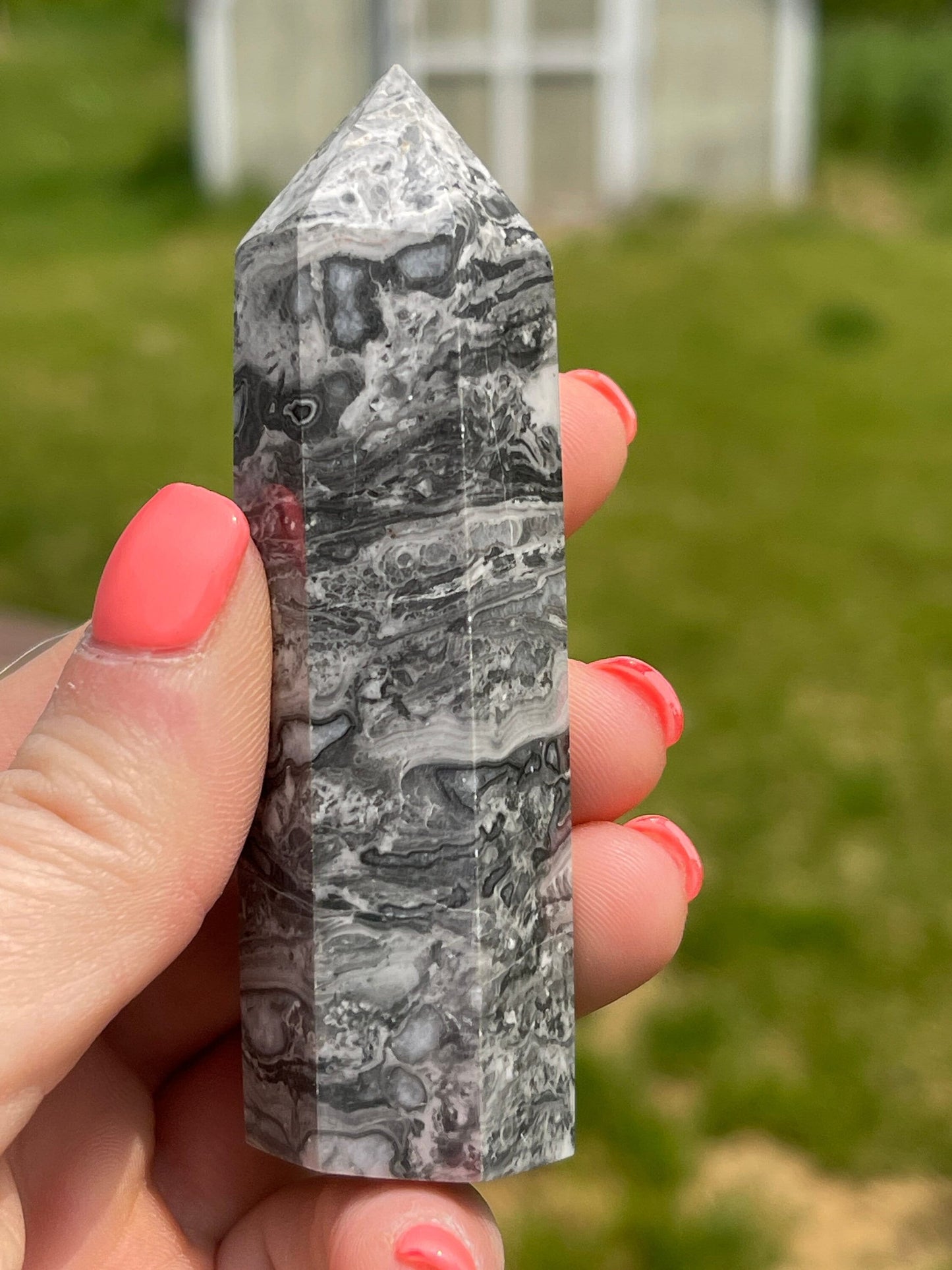 Picasso Jasper Crystal Tower