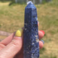 Sodalite Tower Point: Reiki Healing Crystal Obelisk