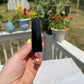Obsidian Obelisk Tower: Natural Crystal Point, Reiki Healing Stone