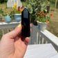 Natural Obsidian Obelisk Tower: Reiki Healing Crystal Gift