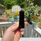Black Obsidian Obelisk Tower: Reiki Healing Crystal Decor