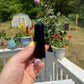 Obsidian Obelisk Tower: Reiki Healing Crystal Decor (3.6in)