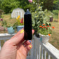 Natural Obsidian Obelisk Tower: Reiki Healing Crystal Decor