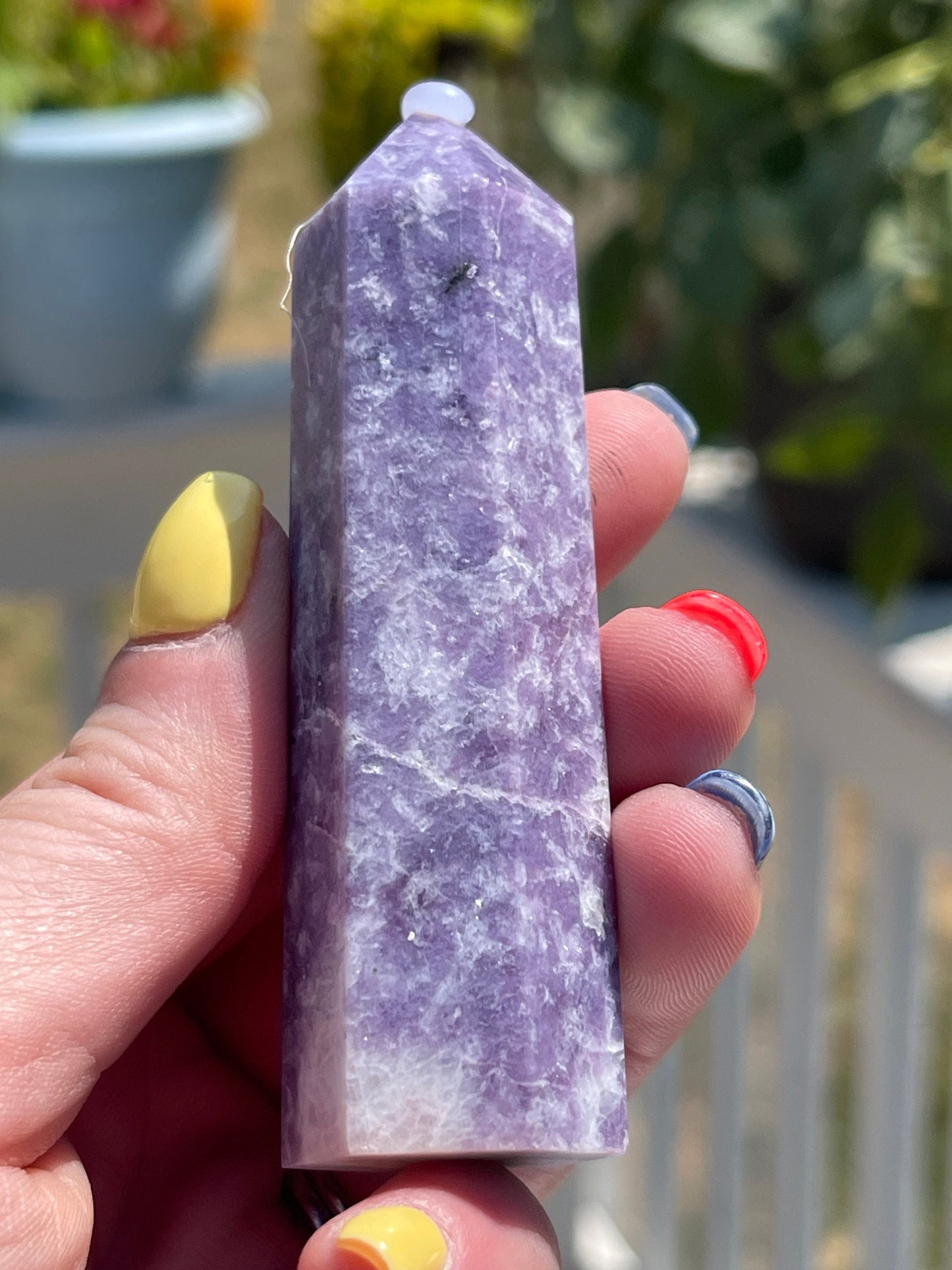 Lepidolite Crystal Tower