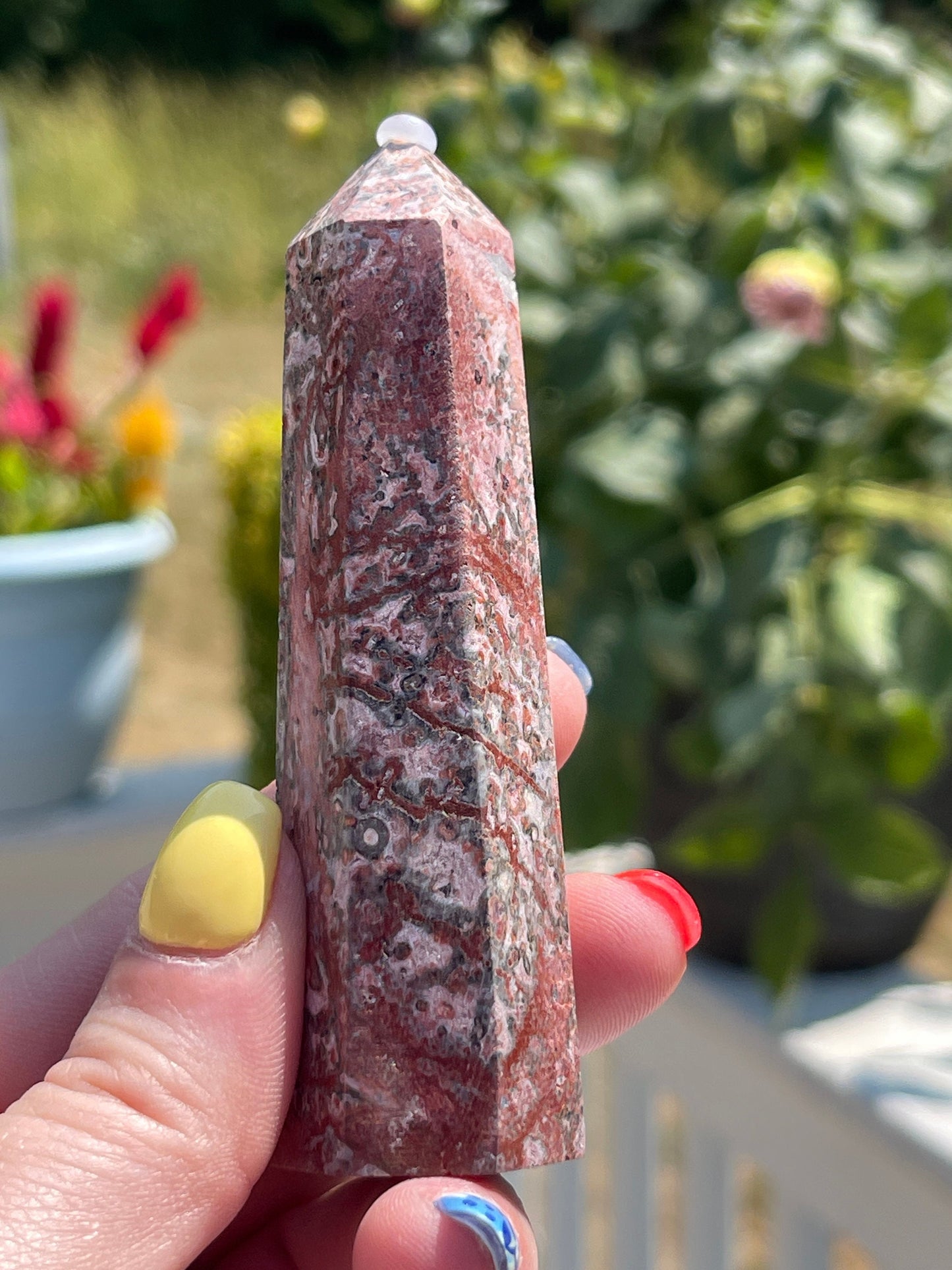 Leopard Skin Jasper Crystal Tower