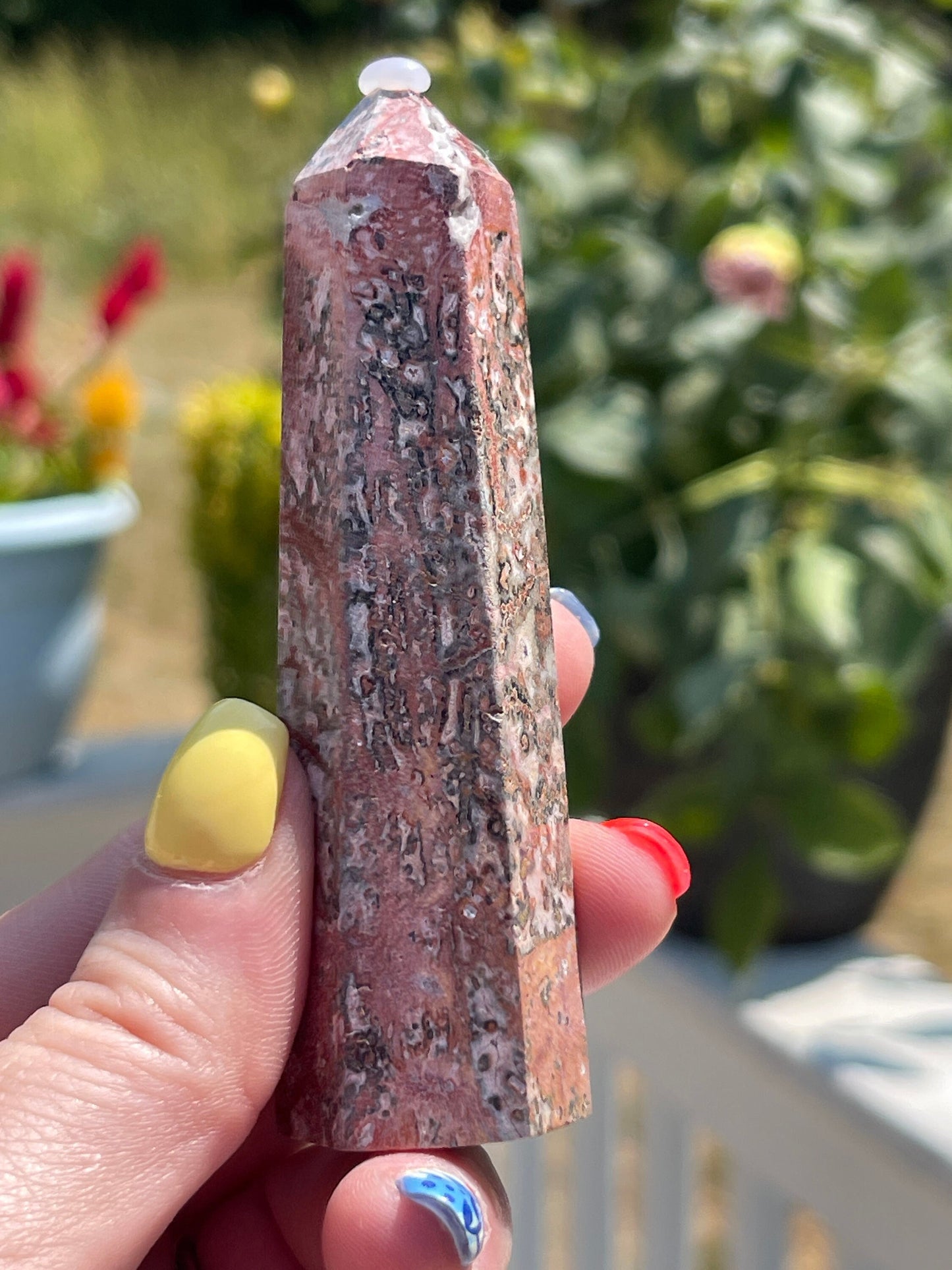 Leopard Skin Jasper Crystal Tower