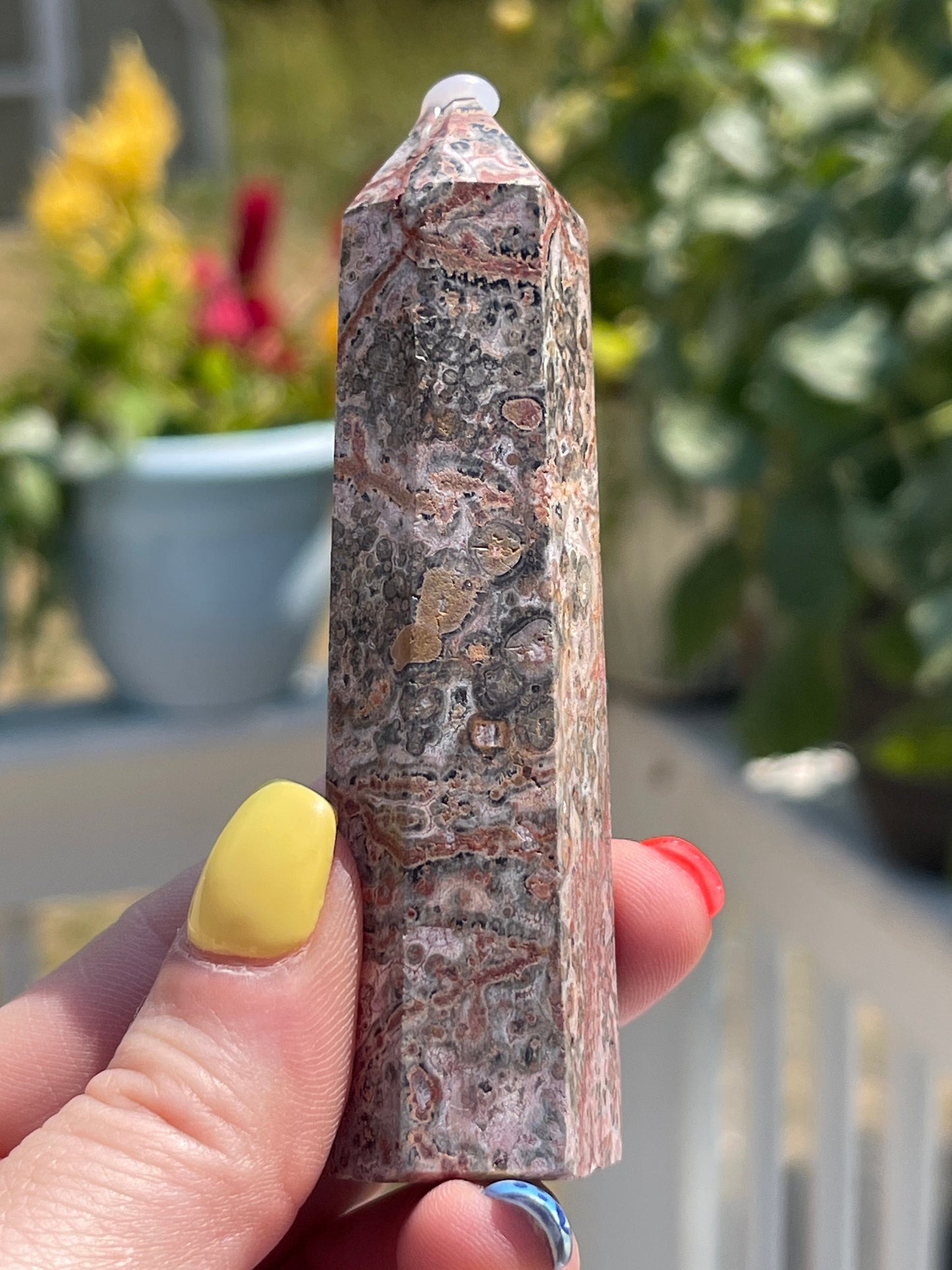Leopard Skin Jasper Crystal Tower
