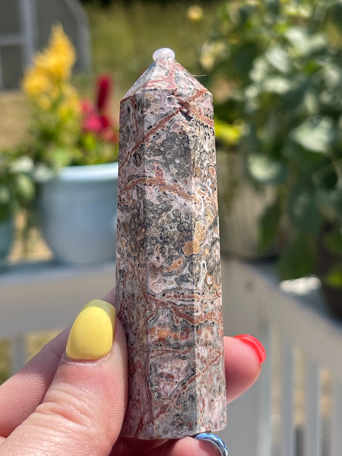 Leopard Skin Jasper Crystal Tower