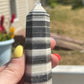 Zebra Calcite Tower: Stone of Motivation, Chakra Healing