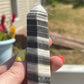 Zebra Calcite Tower: Stone of Motivation, Chakra Healing