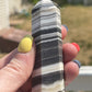 Zebra Calcite Tower: Stone of Motivation, Chakra Cleansing