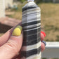 Zebra Calcite Tower: Stone of Motivation, Chakra Cleansing