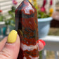 Carnelian Moss Agate Tower