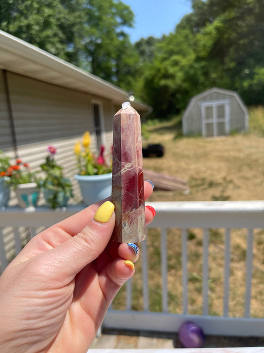 Rainbow Jasper Crystal Tower
