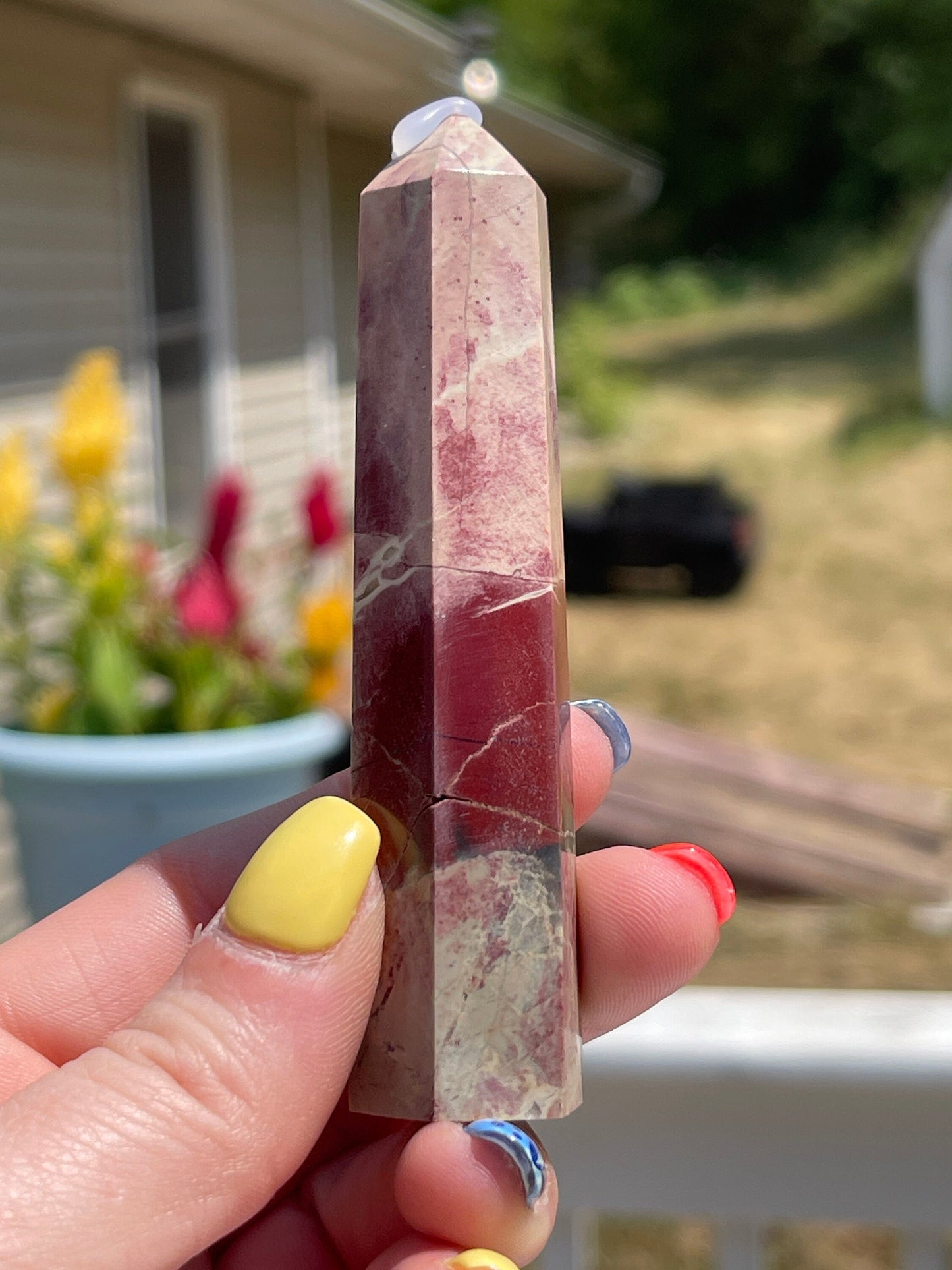 Rainbow Jasper Crystal Tower