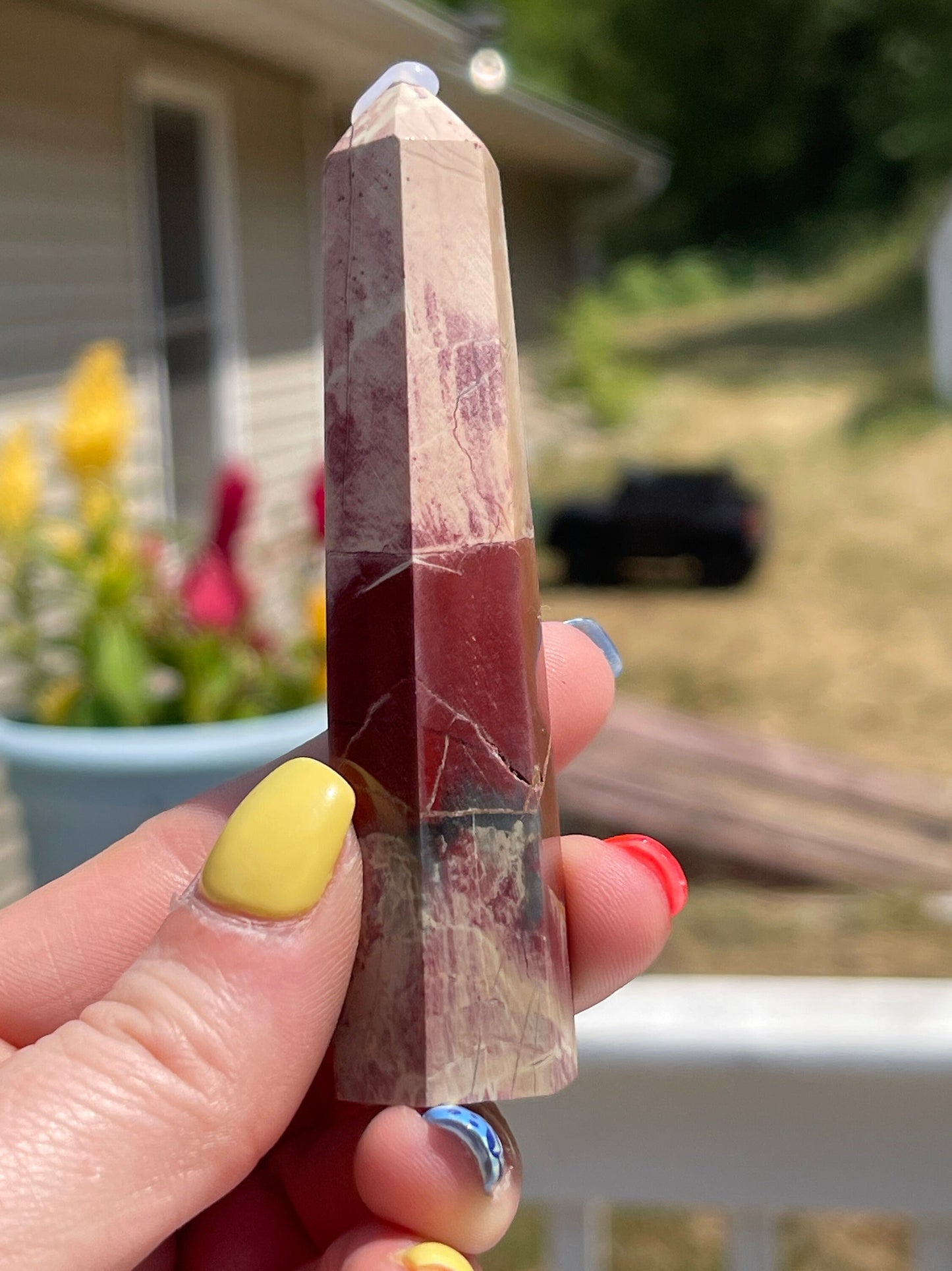 Rainbow Jasper Crystal Tower