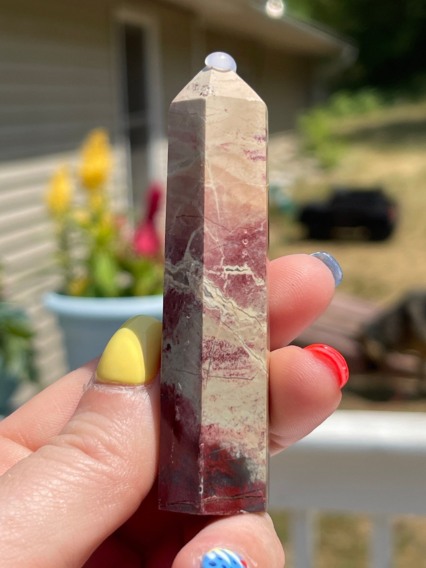 Rainbow Jasper Crystal Tower