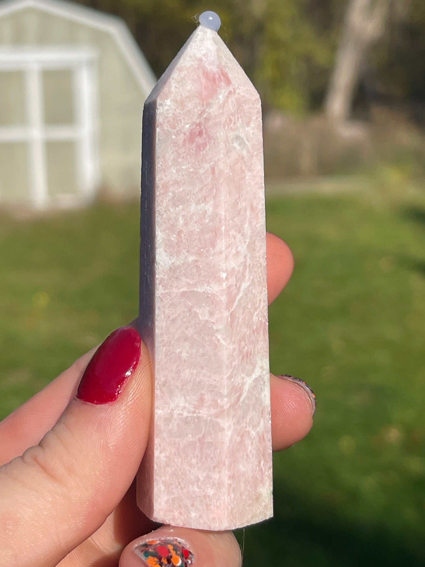 Pink Opal Crystal Tower