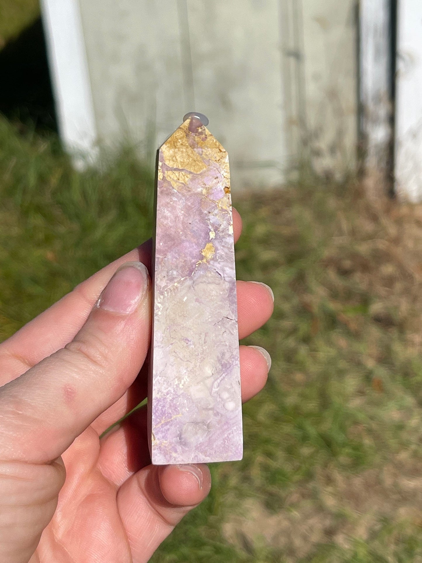 Phosphosiderite Crystal Tower