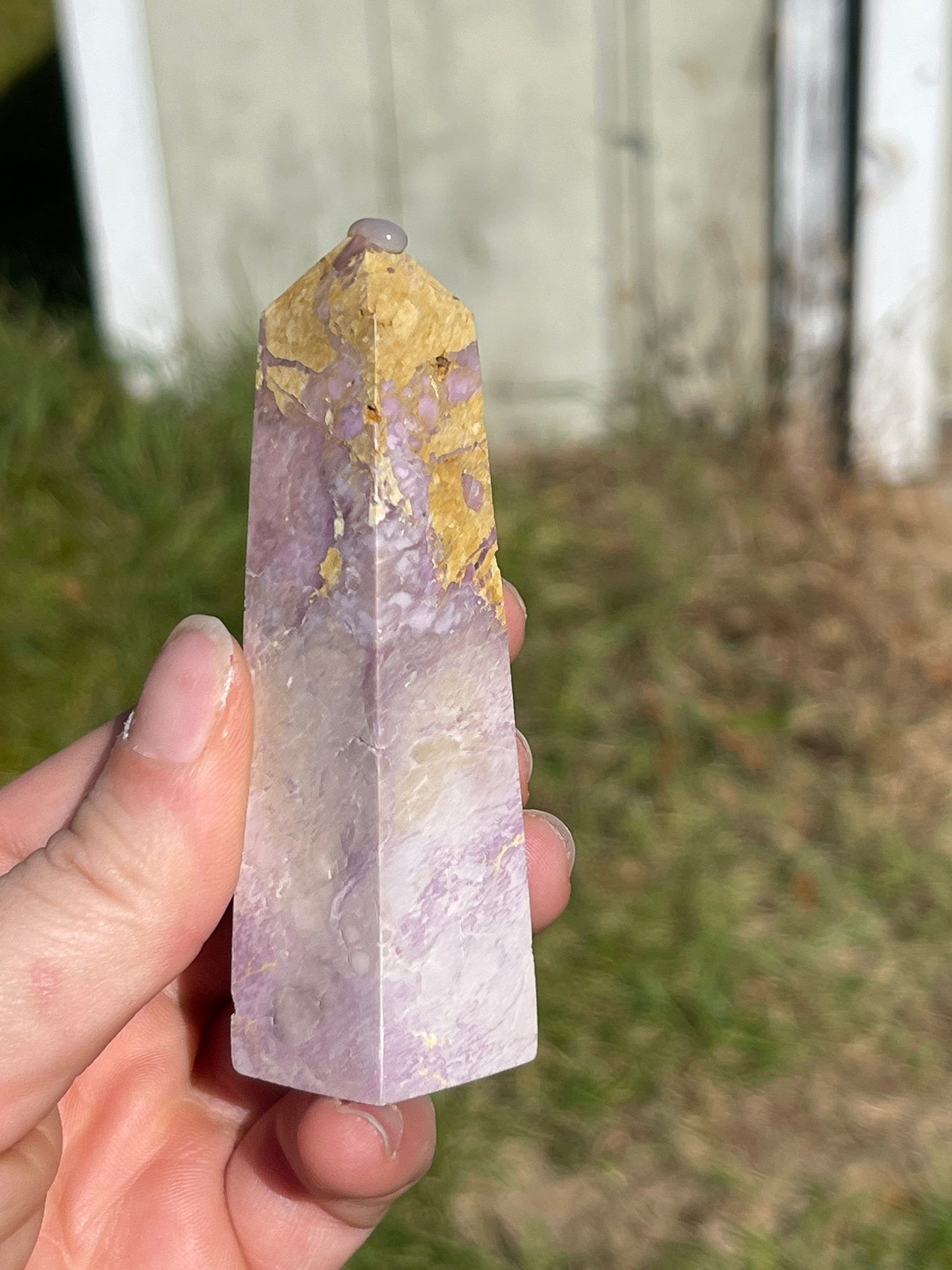 Phosphosiderite Crystal Tower