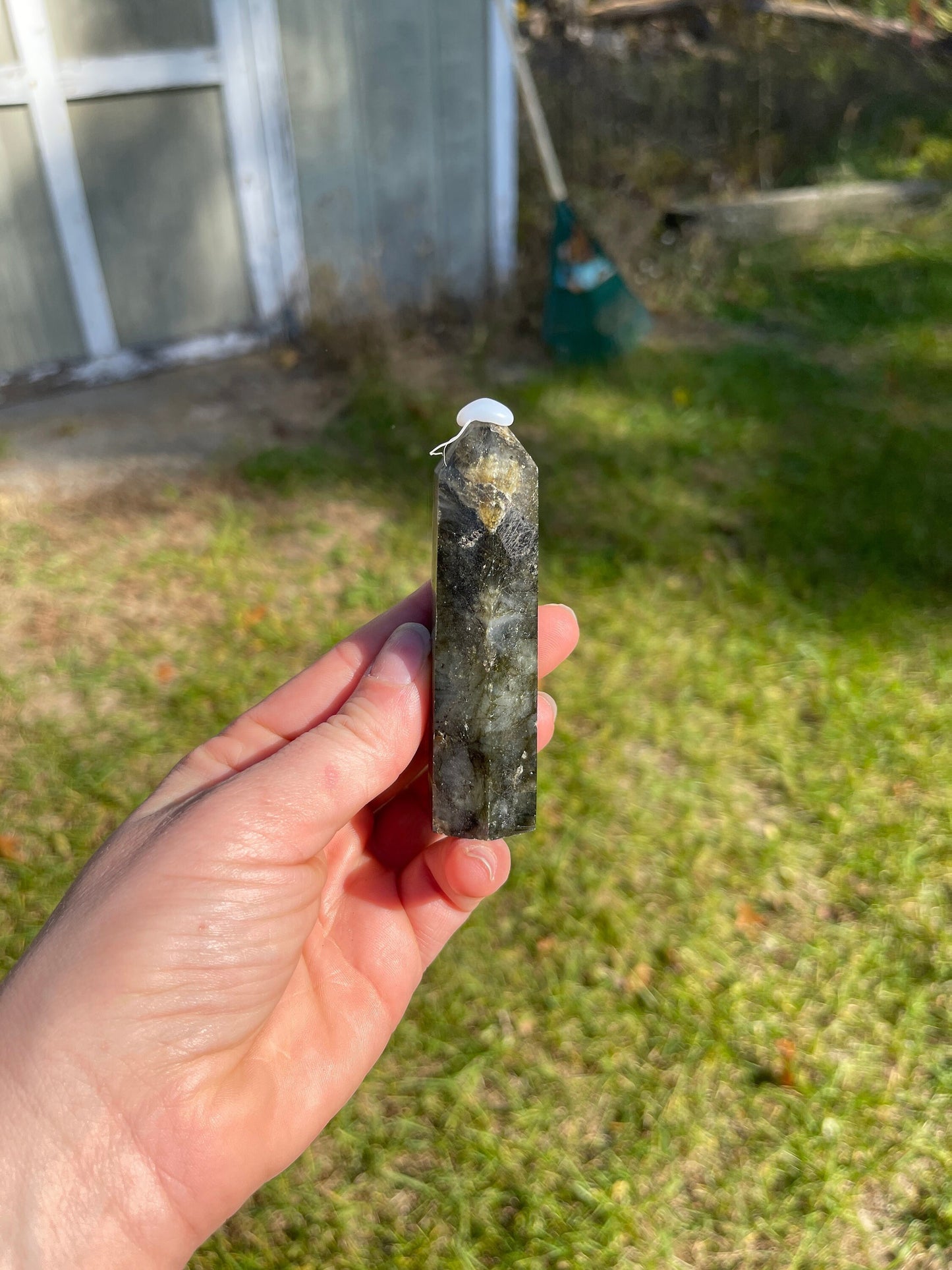 Blue Flash Labradorite Crystal Tower