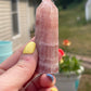 Rose Calcite Tower: Self-healing