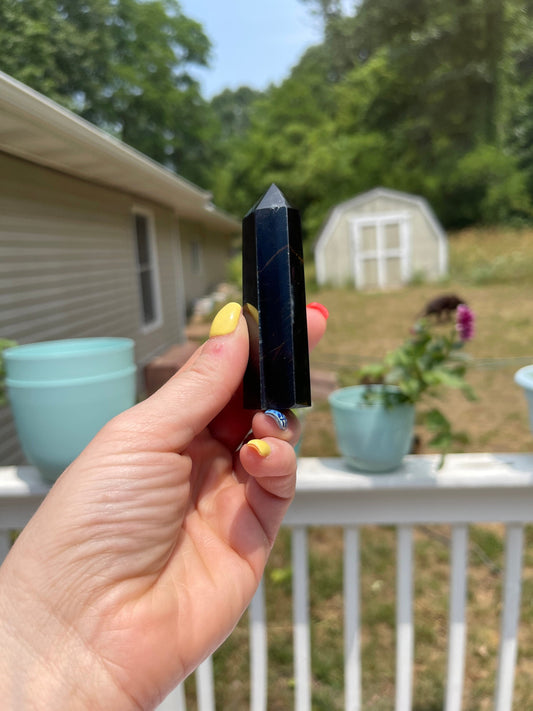 Blue Tiger Eye Tower Point