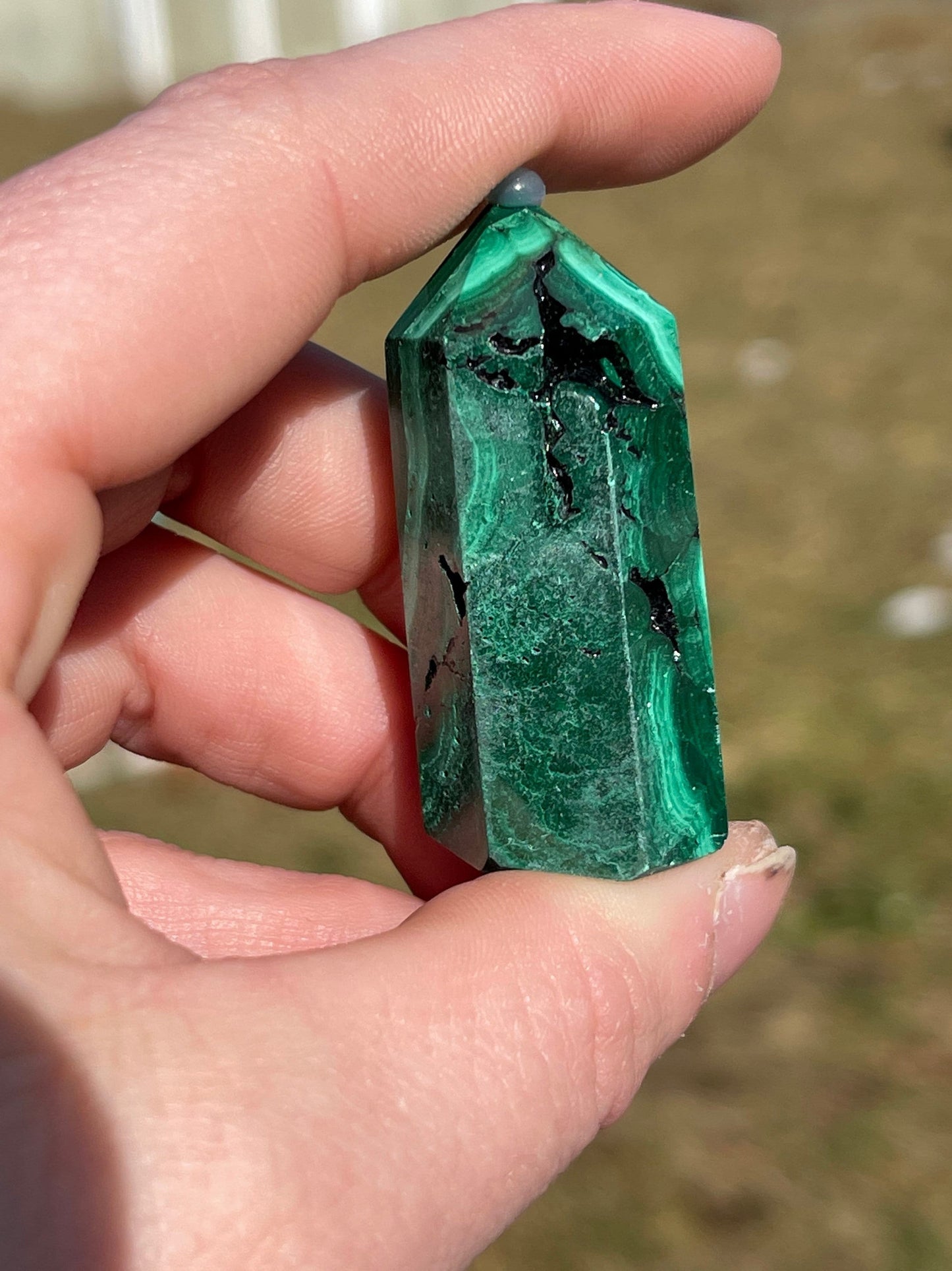 Mini Malachite Crystal Tower