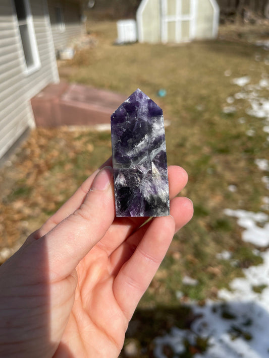 Snowflake Fluorite Tower