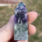 Snowflake Fluorite Crystal Tower