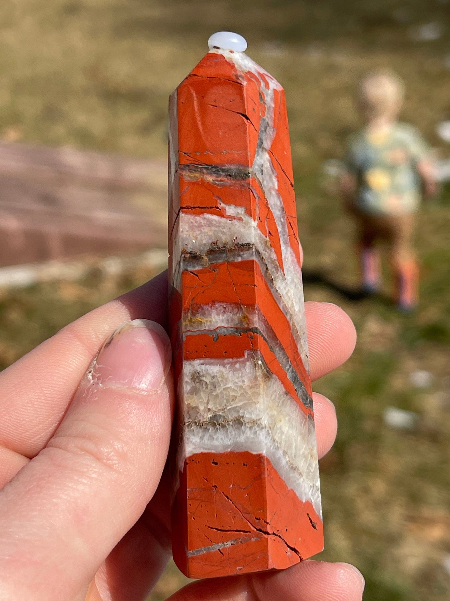 Red Jasper Crystal Tower