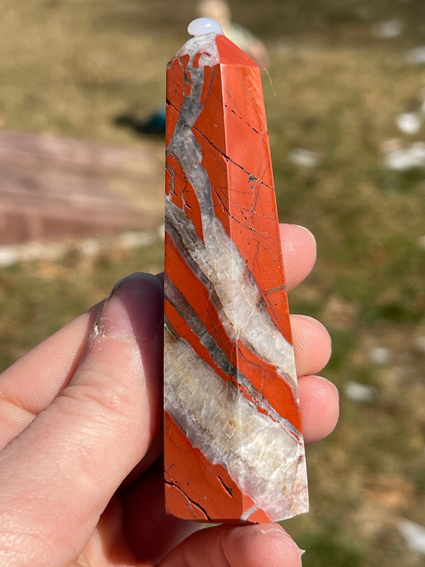 Red Jasper Crystal Tower