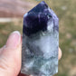 Snowflake Fluorite Crystal Tower
