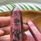 Rhodonite Crystal Tower