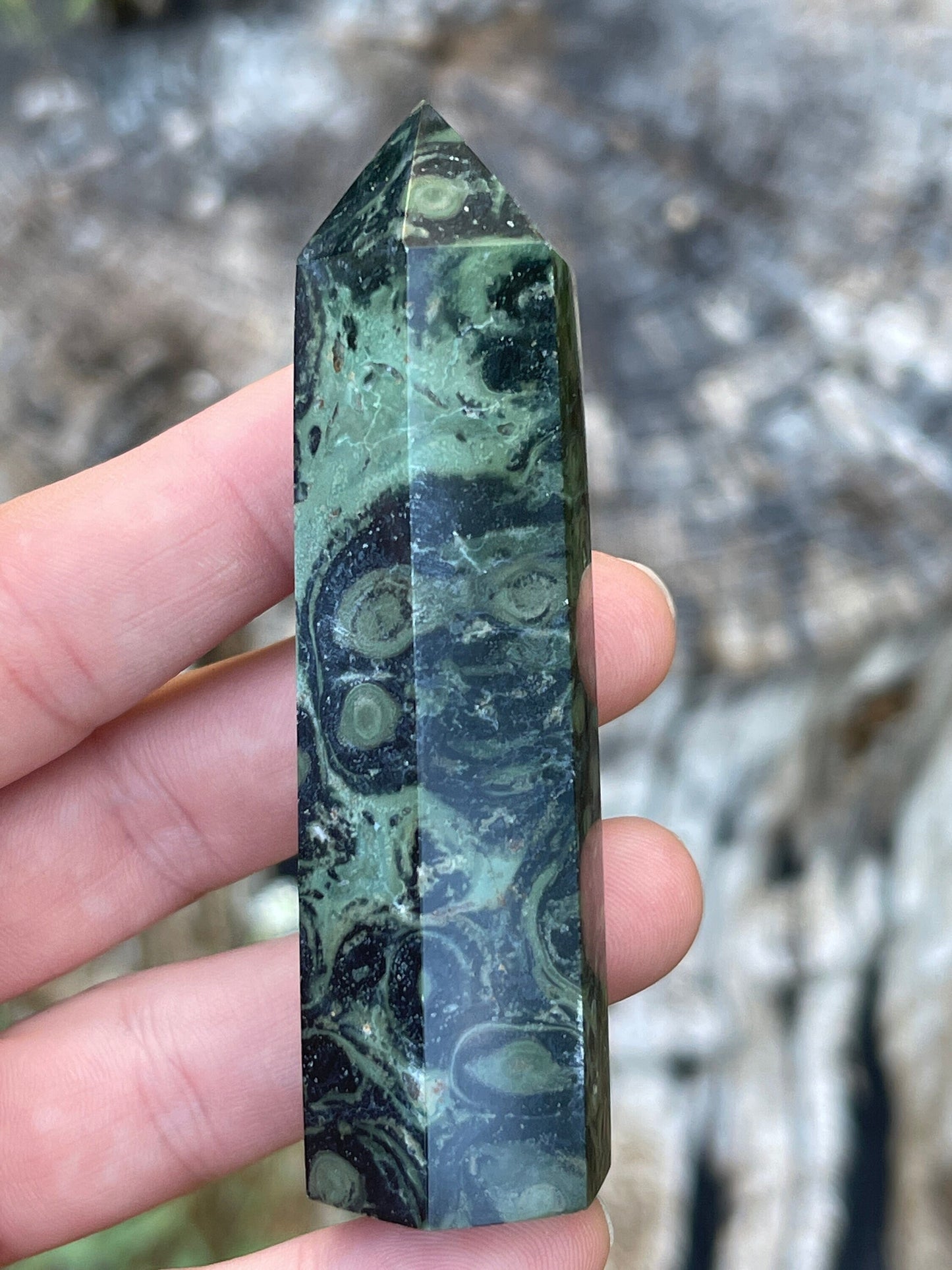 Kambaba Jasper Crystal Tower