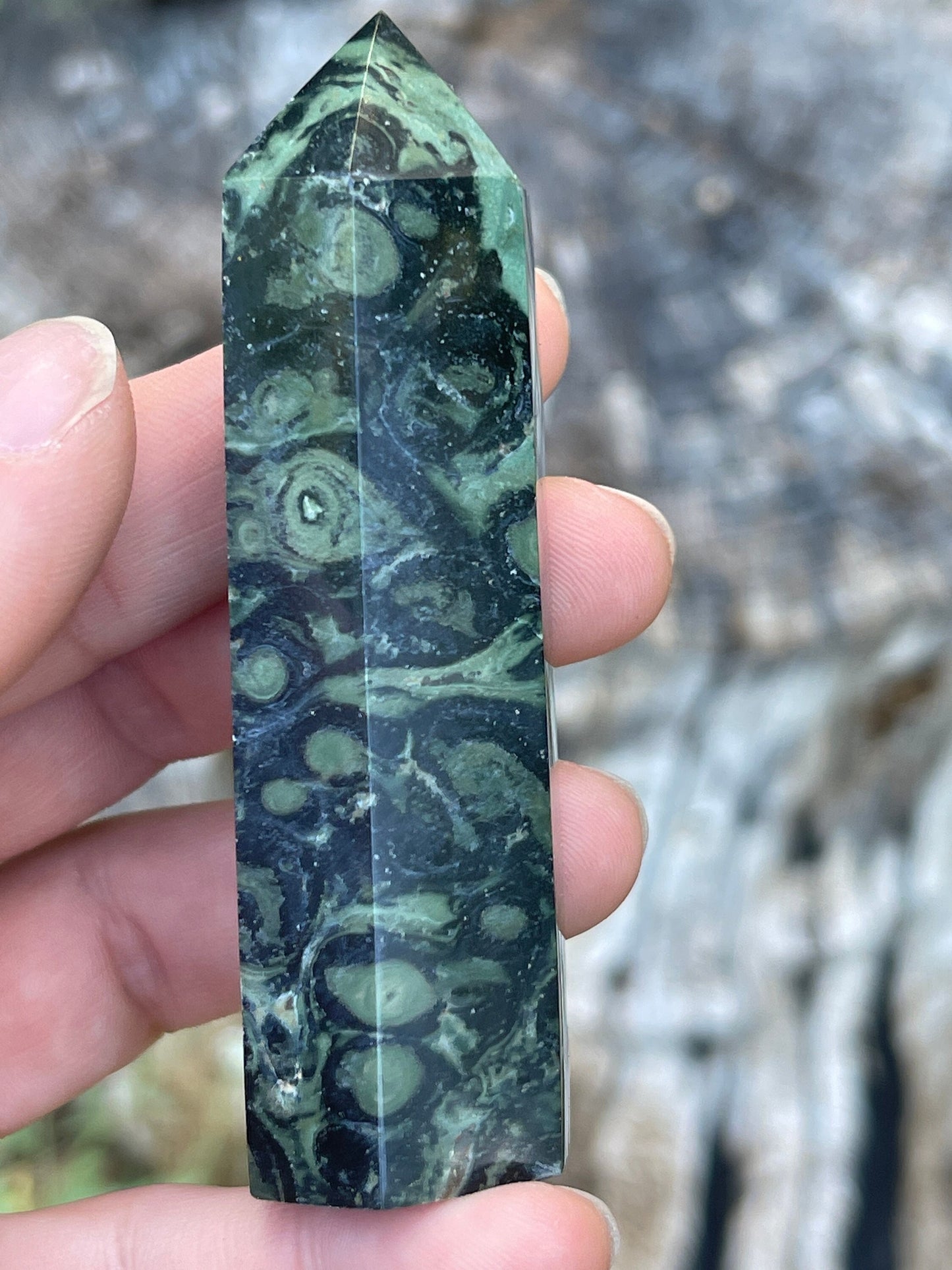Kambaba Jasper Crystal Tower