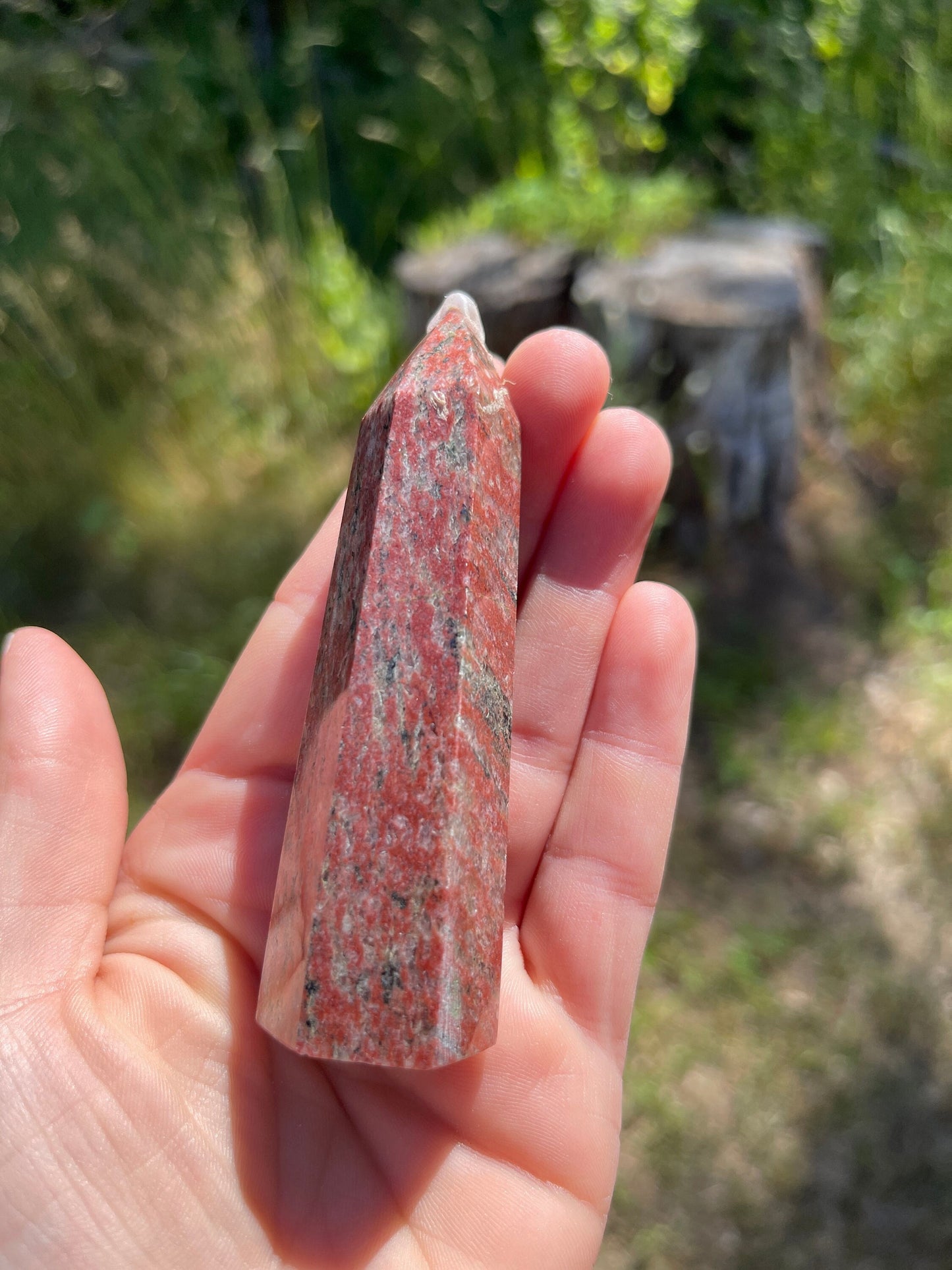 Rhodonite Crystal Tower