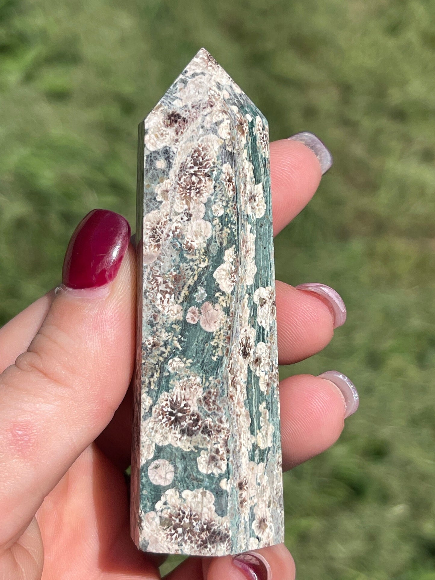 Flower Rhyolite Crystal Tower